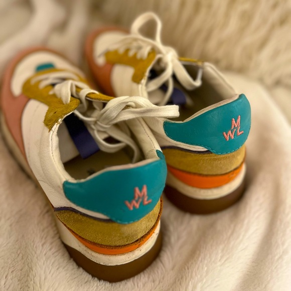 Madewell multi color sneakers size 7! gently worn and in good condition. - Picture 2 of 3